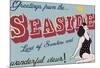 Seaside Greetings-The Vintage Collection-Mounted Giclee Print