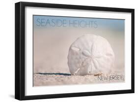 Seaside Heights, New Jersey - Sand Dollar-Lantern Press-Framed Art Print