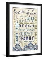 Seaside Heights, New Jersey-Lantern Press-Framed Art Print