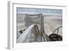 Seaside Heights - Roller Coaster Construction 2-Lantern Press-Framed Art Print