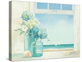 Seaside Hydrangea-null-Stretched Canvas