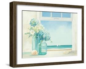 Seaside Hydrangea-null-Framed Art Print