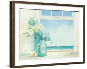 Seaside Hydrangea-null-Framed Art Print