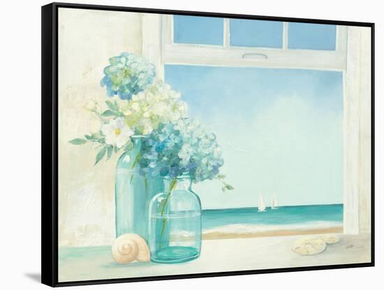 Seaside Hydrangea-null-Framed Stretched Canvas