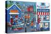 Seaside Ice Creams-Peter Adderley-Stretched Canvas