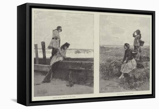 Seaside Idylls-Hector Caffieri-Framed Stretched Canvas