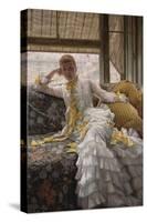 Seaside; La Reverie-James Tissot-Stretched Canvas