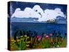 seaside landscape-Sarah Thompson-Engels-Stretched Canvas