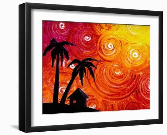 Seaside Lights-Cindy Thornton-Framed Art Print