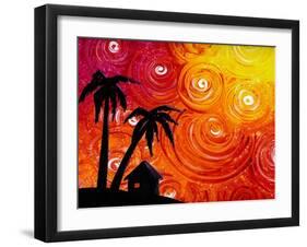 Seaside Lights-Cindy Thornton-Framed Art Print