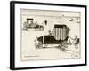 Seaside Limousine-William Heath Robinson-Framed Art Print