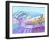 Seaside Market Landscape-April Hartmann-Framed Giclee Print