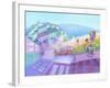 Seaside Market Landscape-April Hartmann-Framed Giclee Print