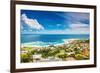 Seaside of Cape Town, Beautiful Coastal City in the Africa, Panoramic Landscape, Modern Buildings,-Anna Omelchenko-Framed Photographic Print