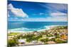 Seaside of Cape Town, Beautiful Coastal City in the Africa, Panoramic Landscape, Modern Buildings,-Anna Omelchenko-Mounted Photographic Print