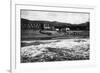 Seaside, Oregon Beach and Hotel Moore Photograph - Seaside, OR-Lantern Press-Framed Premium Giclee Print