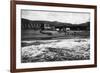 Seaside, Oregon Beach and Hotel Moore Photograph - Seaside, OR-Lantern Press-Framed Premium Giclee Print