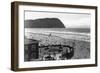 Seaside, Oregon Beach Scene from Air Photograph - Seaside, OR-Lantern Press-Framed Art Print