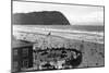 Seaside, Oregon Beach Scene from Air Photograph - Seaside, OR-Lantern Press-Mounted Art Print