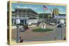 Seaside, Oregon - Broadway from Trail's End Turn-A-Round-Lantern Press-Stretched Canvas