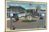 Seaside, Oregon - Broadway from Trail's End Turn-A-Round-Lantern Press-Mounted Art Print