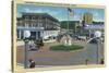 Seaside, Oregon - Broadway from Trail's End Turn-A-Round-Lantern Press-Stretched Canvas