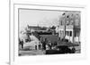 Seaside, Oregon - Exterior View of the Shore Coffee Shop-Lantern Press-Framed Art Print