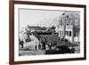 Seaside, Oregon - Exterior View of the Shore Coffee Shop-Lantern Press-Framed Art Print