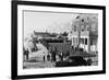 Seaside, Oregon - Exterior View of the Shore Coffee Shop-Lantern Press-Framed Art Print