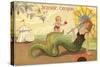 Seaside, Oregon Mermaid-null-Stretched Canvas