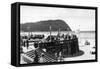 Seaside, Oregon Turnaround and Tillamook Head Photograph - Seaside, OR-Lantern Press-Framed Stretched Canvas