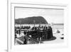 Seaside, Oregon Turnaround and Tillamook Head Photograph - Seaside, OR-Lantern Press-Framed Art Print