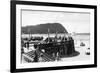 Seaside, Oregon Turnaround and Tillamook Head Photograph - Seaside, OR-Lantern Press-Framed Art Print