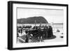 Seaside, Oregon Turnaround and Tillamook Head Photograph - Seaside, OR-Lantern Press-Framed Art Print