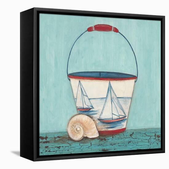 Seaside Pail-Elle Summers-Framed Stretched Canvas