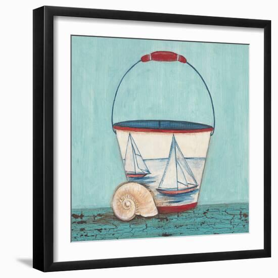 Seaside Pail-Elle Summers-Framed Art Print