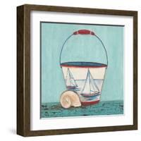 Seaside Pail-Elle Summers-Framed Art Print