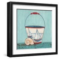 Seaside Pail-Elle Summers-Framed Art Print