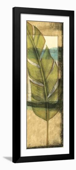 Seaside Palms V - Gold Leaf-Jennifer Goldberger-Framed Premium Giclee Print