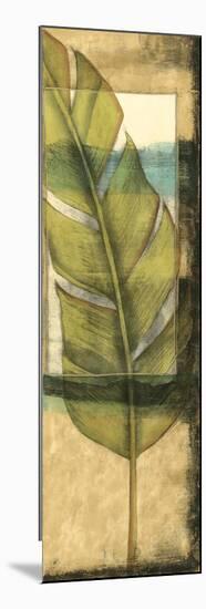 Seaside Palms V - Gold Leaf-Jennifer Goldberger-Mounted Premium Giclee Print