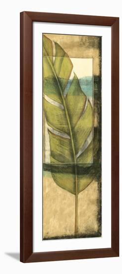 Seaside Palms V - Gold Leaf-Jennifer Goldberger-Framed Premium Giclee Print