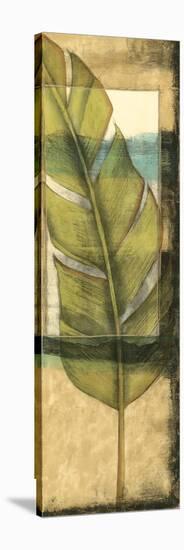 Seaside Palms V - Gold Leaf-Jennifer Goldberger-Stretched Canvas