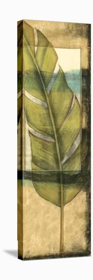 Seaside Palms V - Gold Leaf-Jennifer Goldberger-Stretched Canvas