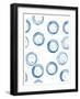 Seaside Pattern 3 V2-Kimberly Allen-Framed Art Print