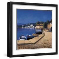 Seaside Promenade I-David Short-Framed Giclee Print