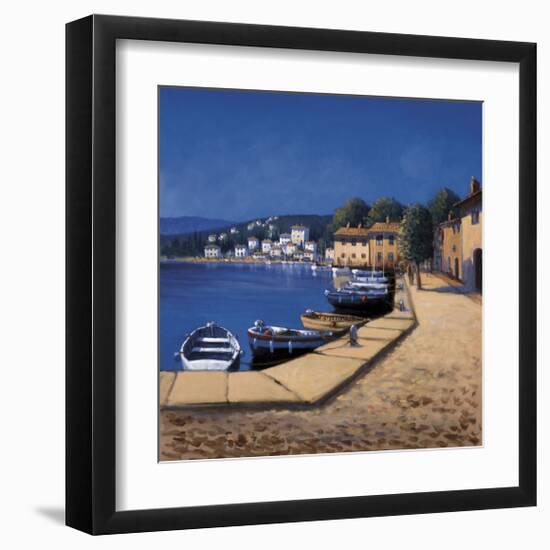Seaside Promenade I-David Short-Framed Giclee Print
