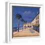 Seaside Promenade II-David Short-Framed Giclee Print