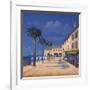 Seaside Promenade II-David Short-Framed Giclee Print