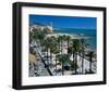 Seaside Promenade Sitges Spain-null-Framed Art Print