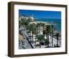 Seaside Promenade Sitges Spain-null-Framed Art Print